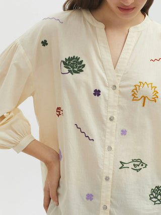 Colored Embroidered Shirt - LNKM StoreNice Things Paloma SShirt