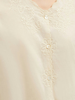 Matching Embroideries Voile Top - LNKM StoreNice Things Paloma STop
