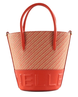 Myrtha Bicolor Straw Bucket - LNKM StoreCoccinelleHandbag