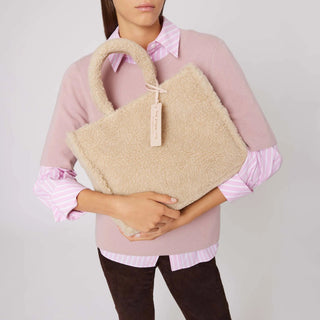 Never Without Bag Full Eco Shearling Medium - LNKM StoreCoccinelleHandbag