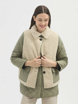 Padded Jacket With Removable Sheep Vest - LNKM StoreNice Things Paloma SCoat