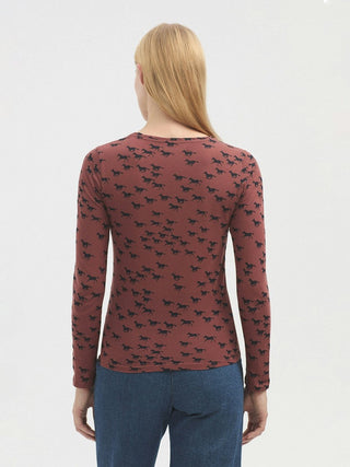 Printed Round Neck Foam T-Shirt - LNKM StoreNice Things Paloma ST-Shirt