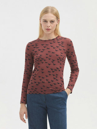 Printed Round Neck Foam T-Shirt - LNKM StoreNice Things Paloma ST-Shirt