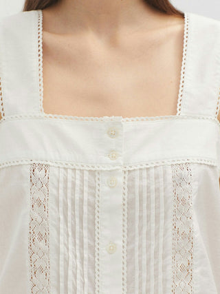 Top With Pleats And Laces - LNKM StoreNice Things Paloma STop