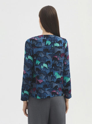 Wild Horses Print Blouse - LNKM StoreNice Things Paloma SBlouse