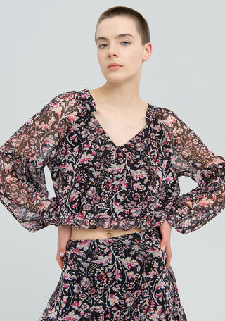Blouse Regular Fit With Flowery Pattern - LNKM StoreFracominaBlouse