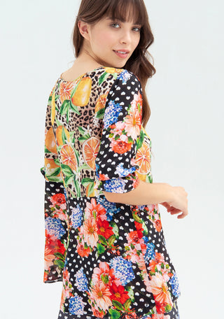 Blouse Wide Fit With Multicolor Pattern - LNKM StoreFracominaBlouse