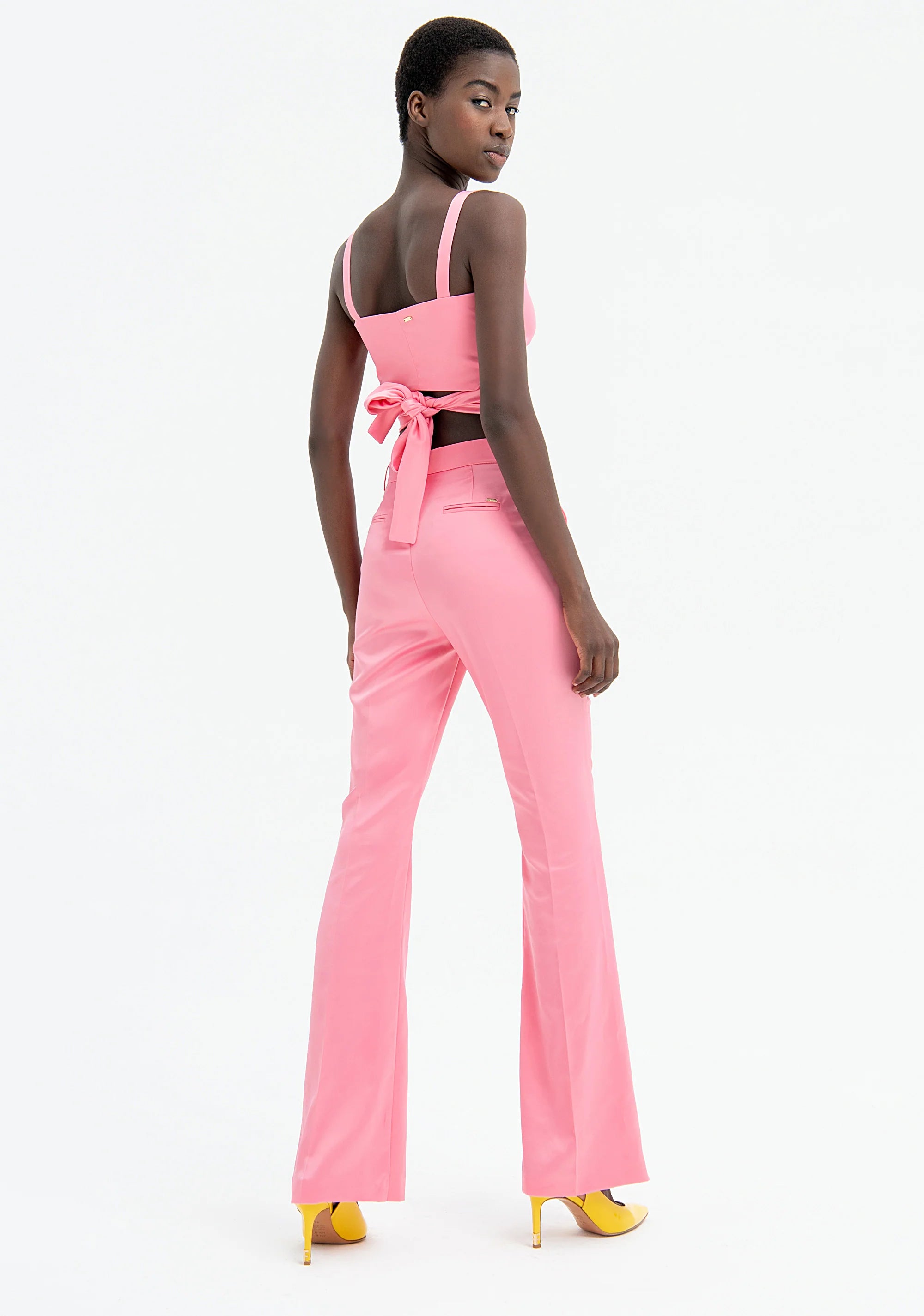 Pink sales bootcut pants