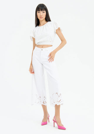 Culotte Pant Cropped Made In Twill - LNKM StoreFracominaPants