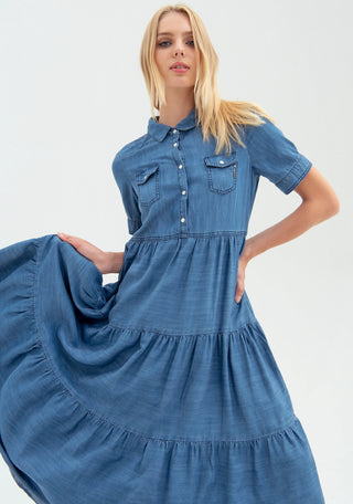 Dress Wide Fit Made In Chambray - LNKM StoreFracominaDress