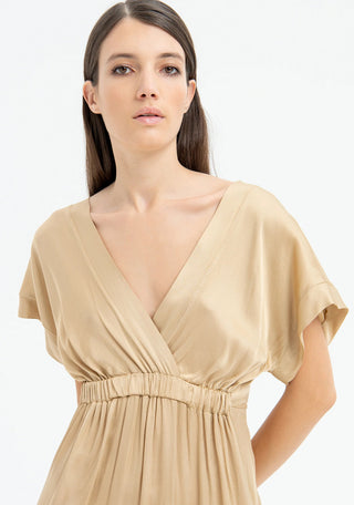 Midi Dress With V Neckline - LNKM StoreFracominaDress