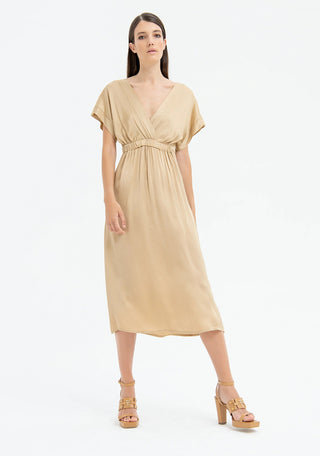 Midi Dress With V Neckline - LNKM StoreFracominaDress