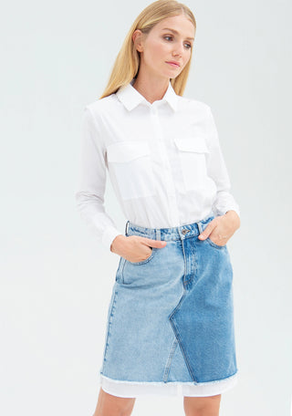Mini Skirt In Jean Fabric - LNKM StoreFracominaSkirt