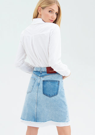 Mini Skirt In Jean Fabric - LNKM StoreFracominaSkirt