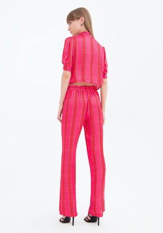 Palazzo Pant Wide Fit With Geometric Pattern - LNKM StoreFracominaPants