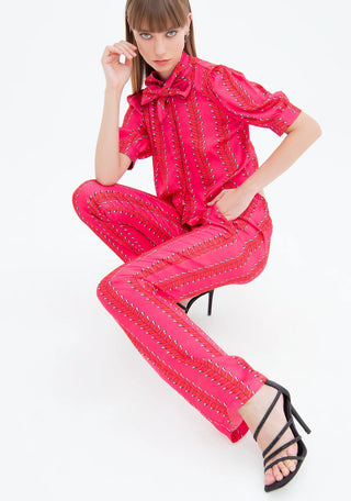 Palazzo Pant Wide Fit With Geometric Pattern - LNKM StoreFracominaPants