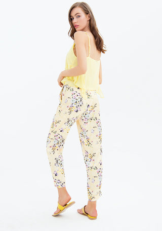 Pant Regular Fit With Flowery Pattern - LNKM StoreFracominaPants