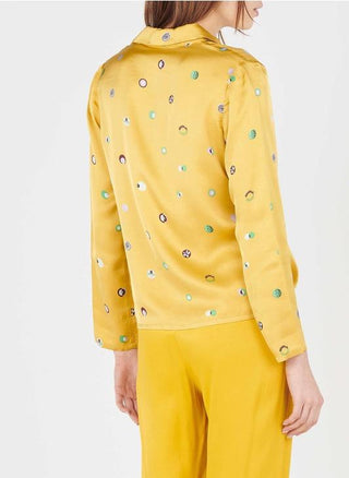 Swedish Dots Print Satin Shirt - LNKM StoreNice Things Paloma SShirt