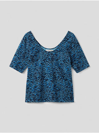 Waves Print T-Shirt - LNKM StoreNice Things Paloma ST-Shirt